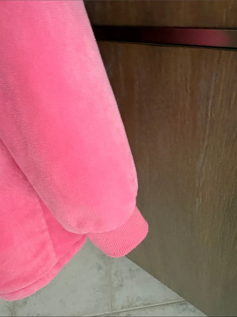 Kids Plush Hooded Pullover in Pink with Sherpa Lining